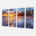 thumbnail image 2 of Beach Side Resort With Palm Trees - Seashore Canvas Art Print, 2 of 3