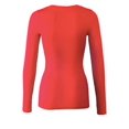 thumbnail image 2 of Women's Plus Size Basic V-Neck Warm Soft Stretchy Long Sleeves T Shirt, 2 of 2