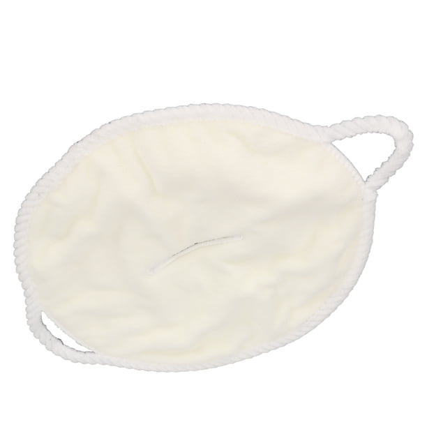 Toalla Facial De Compresa Caliente, Reutilizable, Segura, Suave, Para El Cuidado De La Piel, Líneas Finas, Desvanecimiento, Portátil, Amigable Con La Piel, Costuras Finas Para El OTVIAP Un agujero para colgar en la oreja.