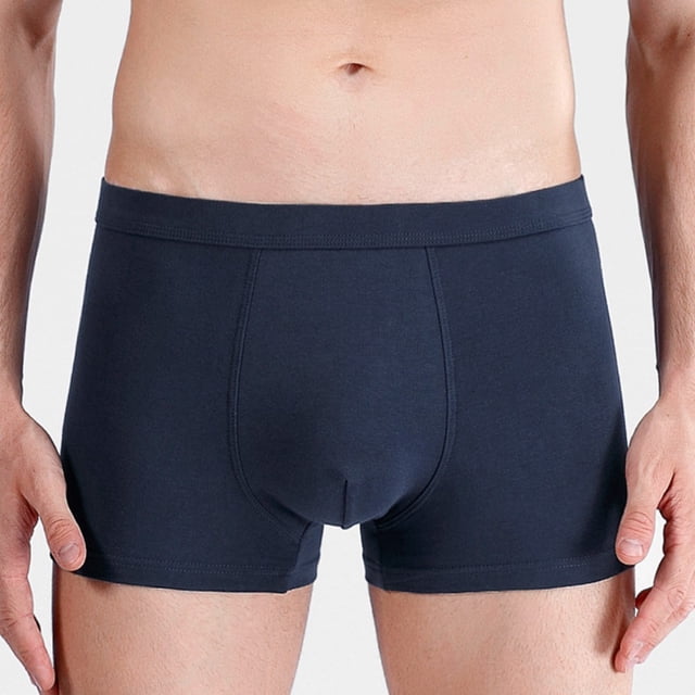 LYMAYTER Boxeurs pour Hommes en Coton sous-Vêtements Anti-Humidité Sans Couture Micro Modal