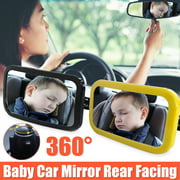 Adjustable Baby Car Rear View Mirror Kids Monitor Glass Wide View Car Interior With Suction Cup for Infant Child Toddler Safety