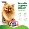thumbnail image 2 of Paw Plunger – Dog Paw Cleaner - Puppy Essentials -  Portable Dirty Paw Washer - Ideal for Petite, Small Dogs - Pink, 2 of 6
