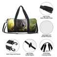 thumbnail image 4 of Balery Daisy Koala Bolsa de Gimnasio para Mujeres y Hombres, Bolsa de Viaje Impermeable, Bolsa de Fin de Semana con Compartimento para Zapatos y Bolsillo Húmedo, 4 of 6