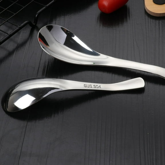 FESTFENDS Stainless Steel Soup Spoons Stainless Steel Spoon Stainless Steel 3Pcs