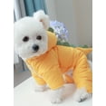 thumbnail image 4 of 1pc Pet Clothes For Winter Thick & Warm Hooded Jumpsuit Dinosaur Coat For Dogs & Cats, 4 of 5