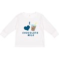 thumbnail image 3 of Inktastic I Love Chocolate Milk Boys or Girls Long Sleeve Toddler T-Shirt, 3 of 5