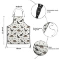 thumbnail image 3 of Light Beige Dinosaurs Landscapes Pattern Kids Aprons for Girls and Boys,Adjustable Neck Strap Toddler Aprons for Kids Cooking Baking, 3 of 6