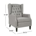 thumbnail image 6 of Llinc Store 20. 50" Deep x 22" Wide Modern Tufted Fabric Push Back Recliner Traditional Home Theater Single Sofa, Gray, 6 of 9