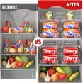 thumbnail image 6 of Stackable Refrigerator Organizer, Soda Can Dispenser Pop Cans Container Beverage Holder with Lid for Fridge, Freezer, Kitchen, Clear Plastic Storage Bins-Holds 10 Cans Each (One), 6 of 7