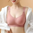 thumbnail image 2 of YABCSAZ Sports Bras for Women Full Coverage Bras Plus Size Wireless Seamless Bralettes Adjustable Straps Supportive Push Up Wire Free Everyday Underwire, 2 of 7