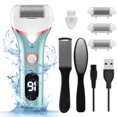 thumbnail image 1 of Removedor eléctrico de callos de pies, recargable, portátil, electrónico, kit de pedicura, resistente al agua, lima de fregado de pies, herramientas profesionales de pedicura, cuidado de pies para pie, 1 of 5