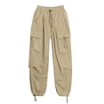 thumbnail image 6 of Noric Women's Plus Size High Waist Cargo Pants Loose Lightweight Casual Drawstring Workout Yoga Athletic Joggers with Pockets, 6 of 6