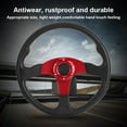 thumbnail image 1 of 14in Racing Car Steering Wheel Deep Dish  PU Aluminum Alloy, Fits Most Vehicles, Black, Blue, Red, Upgrade Your Car Interior Style, 1 of 7