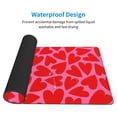 thumbnail image 4 of Bingfone Red Love Heart Large Gaming Mouse Pad,Extended Desk Mousepad With Stitched Edges,Non-Slip Base,Water Resist Keyboard Pad For Gamer, Office & Home, 29.5 X 16 In, 4 of 9