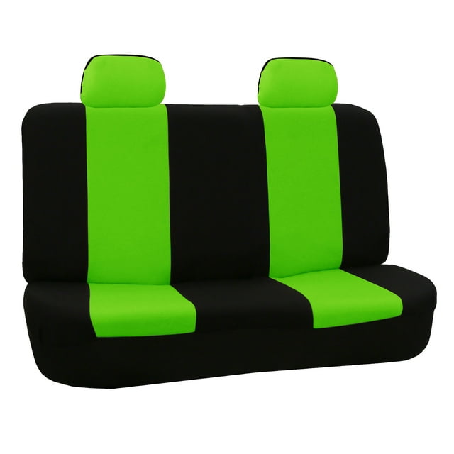 FH Group Flat Cloth Universal Seat Covers Fit For Car Truck SUV Van - Rear Bench