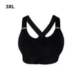 thumbnail image 2 of Sujetadores deportivos para mujer Sonducket correas ajustables a prueba de golpes soporte deportivo gimnasio chaleco deportivo con Ropa interior Negro 3XL, 2 of 6
