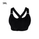 thumbnail image 5 of Sujetadores deportivos Minnieouse para mujer a prueba de golpes Negro 3XL correas ajustables soporte deportivo, 5 of 6
