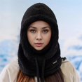 thumbnail image 2 of Rdhnmea Women 3 in 1 Winter Thickened Beanie Warm Hat Scarf Facewear Set for Outdoor Riding Snowboarding, 2 of 5
