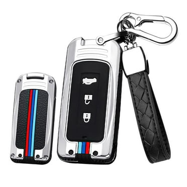 Key Fob Cover for Mitsubishi Outlander Sport Eclipse Cross ASX Mirage RVR Lancer Fortis Ex 3 Button Smart Key Cover for Mitsubishi Keyless Entry Remote Shell Accessories