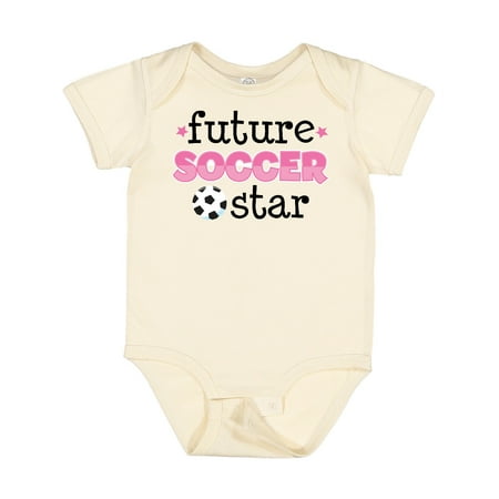 

Inktastic Future Soccer Star Girls Gift Baby Girl Bodysuit