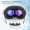 thumbnail image 6 of Face Cover Pad and Facial Interface Compatible with Meta Oculus Quest 3S, Replaceable Soft PU Leather Pad and Breathable Ice Silk Cotton, Air-Circulation Design Face Cover Accessories for Quest 3S, 6 of 8