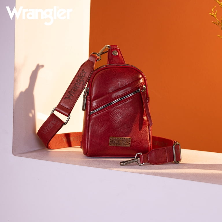 Montana West Wrangler Crossbody Sling Bag, Red photo 4
