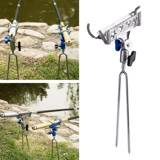 Degrees Automatic Fishing Rod Holder Rack Ground Stake Stand Fish Pole  Bracket Outdoor Accessories Tool , Head 