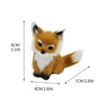 thumbnail image 5 of RuiJiao Mini Fox Animal Figurines, Fox Fairy Garden Accessories for Cake Topper, Moss Landscape DIY, Home Decoration, Birthday Gift, Party Favors, Desktop Decoration, 5 of 5