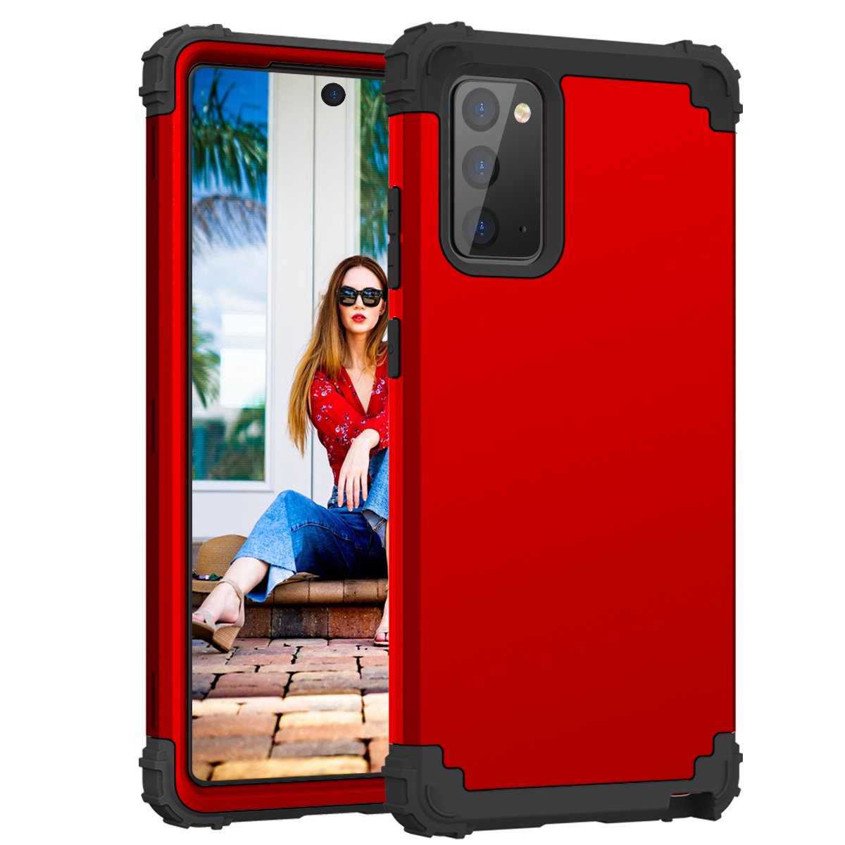 For Samsung Galaxy Note 20 Ultra Case, Dual Layer Slim Heavy Duty Hybrid Rugged Shockproof Anti-Scratch Protective Back Phone Cover