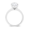 thumbnail image 4 of 3.00 Carat (Ctw) Lab-Created Pear-Cut Moissanite Engagement Ring in Sterling Silver for Women, 4 of 6