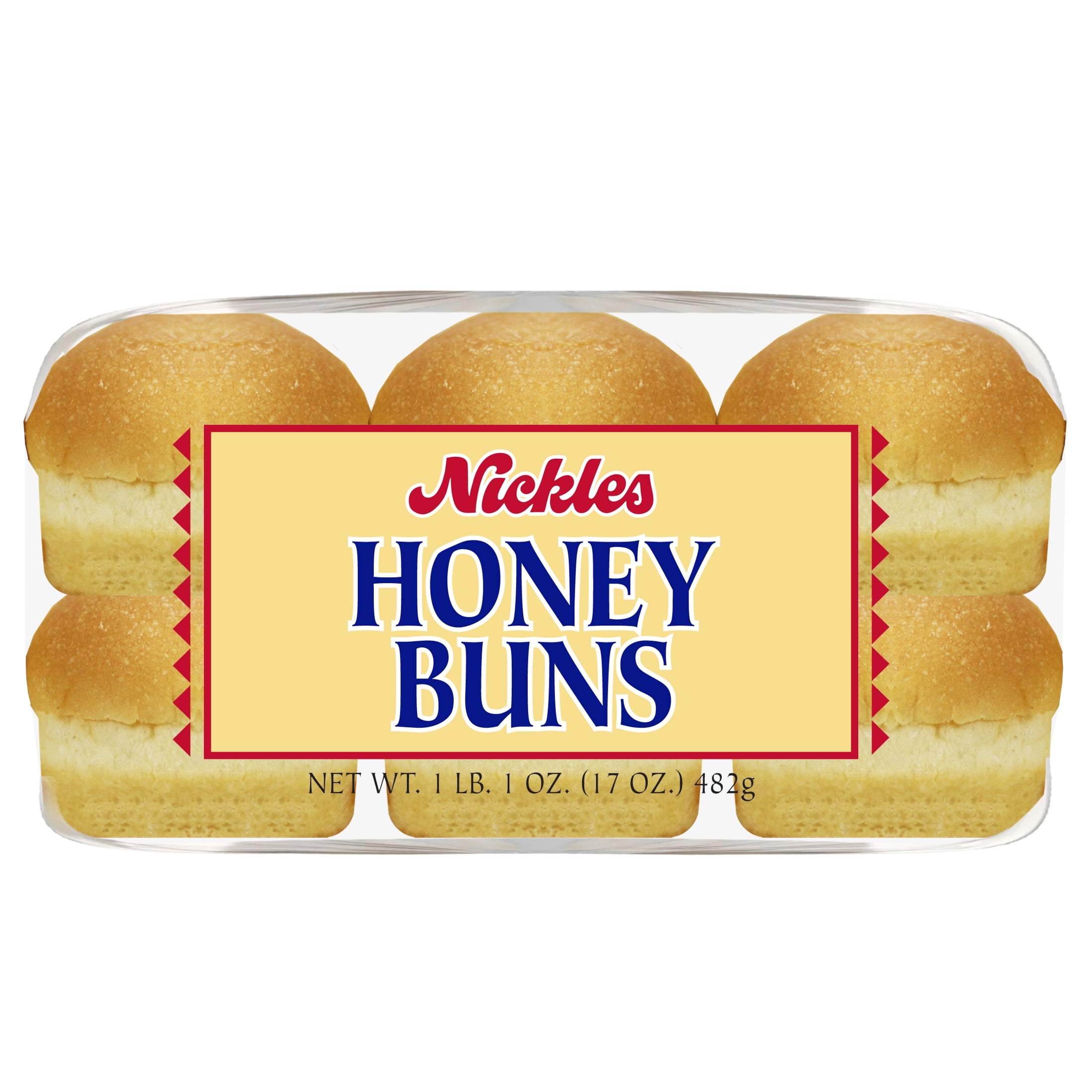 Nickles Bakery Country Style Honey Hot Dog Buns, 6-Inch, 12 Count, 17-ounce.