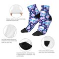 thumbnail image 5 of Pofeuu crystal Skull flower leaf Print 30cm Socks, Adult Running Hiking Socks for Youth and Adult, 5 of 7