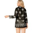 thumbnail image 2 of HAPPY BAY Women's Swimwear Mini Bikini Bathing Suit Swimsuit Elegant Robe Vacation Cover ups Beach Dress for Women XS Spiral, Black, 2 of 5