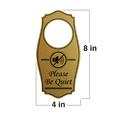 thumbnail image 5 of Signs ByLITA Please Be Quiet Door Hanger - White Red, 4" x 8", 5 of 5