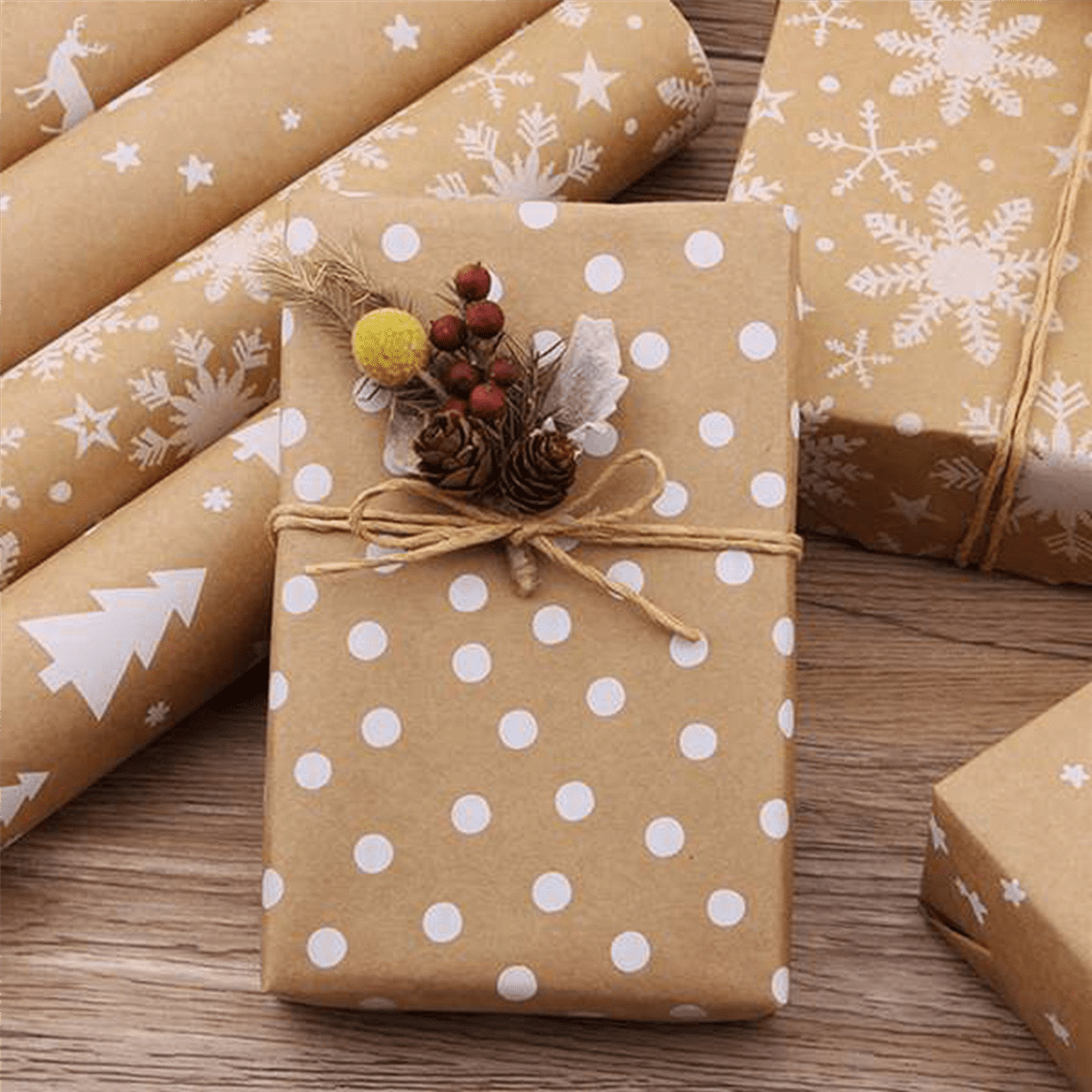 Wrapping Paper Sheets,for Christmas Birthday Party Wrapping Paper Set of 15 Gift Wrap Papers,Present