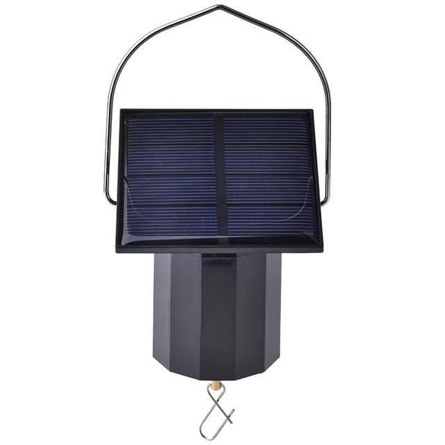 Motor eólico alimentado por energía solar: estructura de plástico y metal, gira automáticamente con la luz solar, soporta hasta 1,8 kg, decorativo para jardines y patios