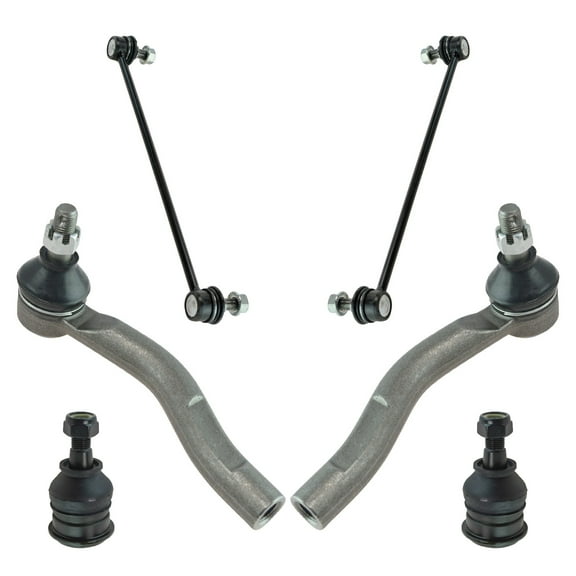 TRQ Front Ball Joint Stabilizer Sway Link Tie Rod Steering Suspension Kit 6pc PSA65188