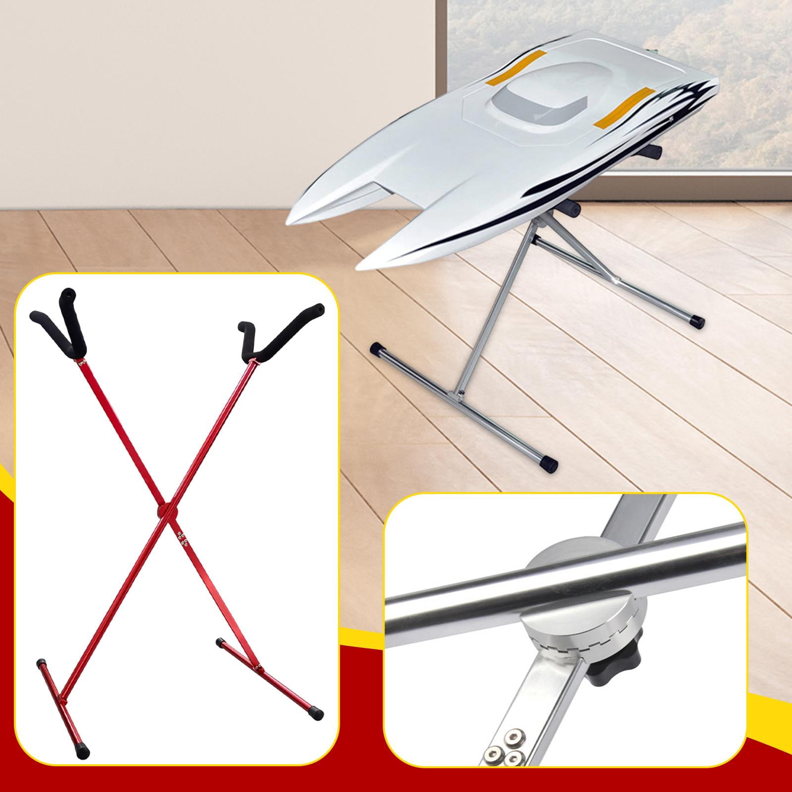 LeeQinersw RC Airplane Model Display Stand Aircraft Model Rack Multipurpose for Living Room Red