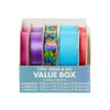 Offray Brights and Tie Dye 10 Piece Grab and Go Ribbon Value Box, Multi Widths, 30 Yards