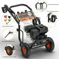 thumbnail image 4 of Steelite Gas Powered Pressure Washer with 3500 PSI Max and 2.8 GPM -Soap Tank and 5 Nozzles Set, 4 of 11