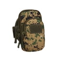 thumbnail image 1 of Greeniant Brazalete para teléfono para correr, bolsa lateral para muñeca, bolso de mano, cinturón elástico impermeable, riñonera compacta Escalada camuflaje verde, 1 of 6
