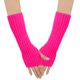 thumbnail image 1 of Granjero Gordo Calentadores de brazos - Guantes largos sin dedos para mujer, mangas de punto elástico a la moda para mujer, guantes elásticos con orificio para el pulgar, rosa oscuro, 1 of 5