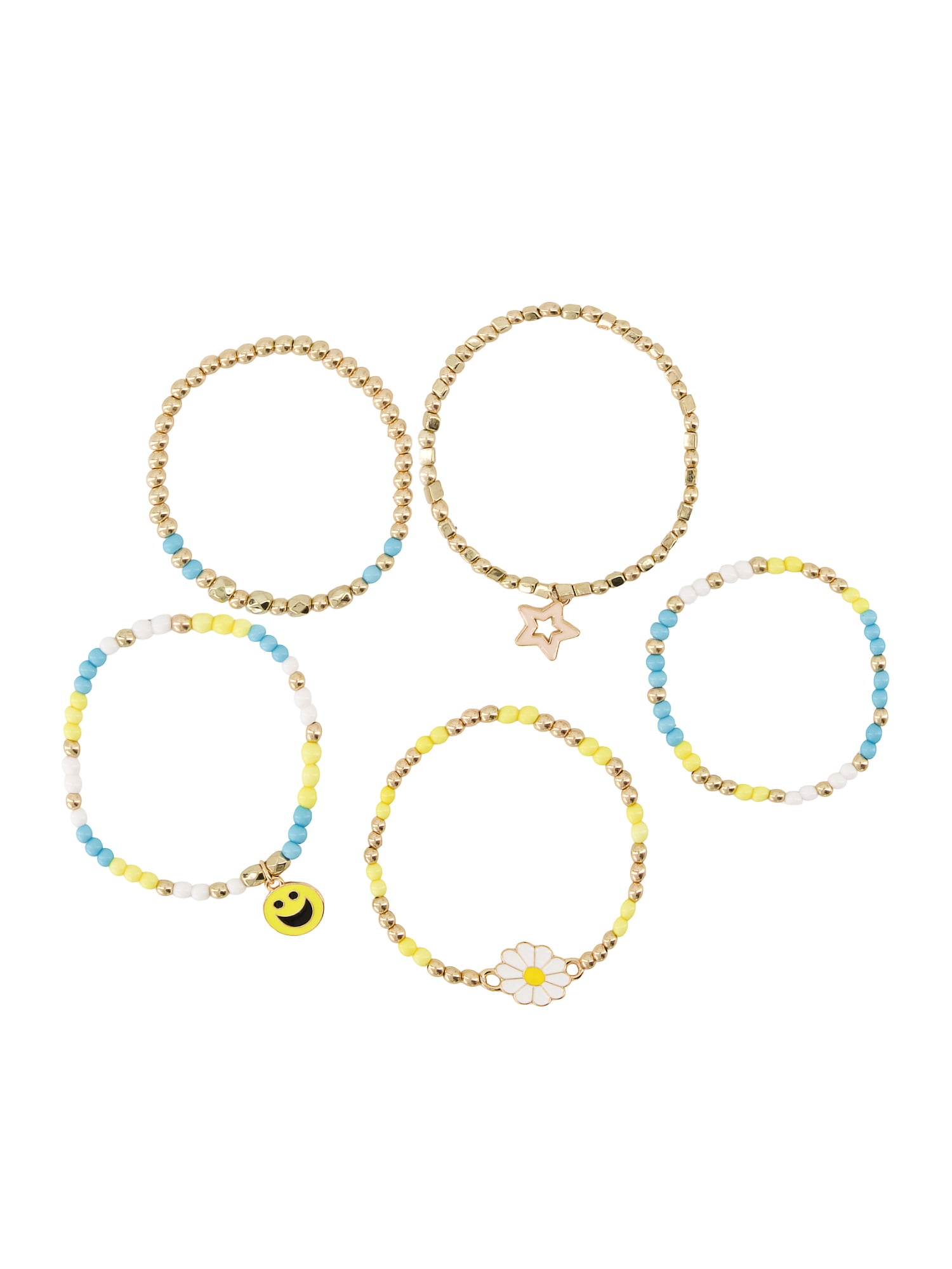 Claire's Best Friends Bracelet Set - Daisy, 5 pcs
