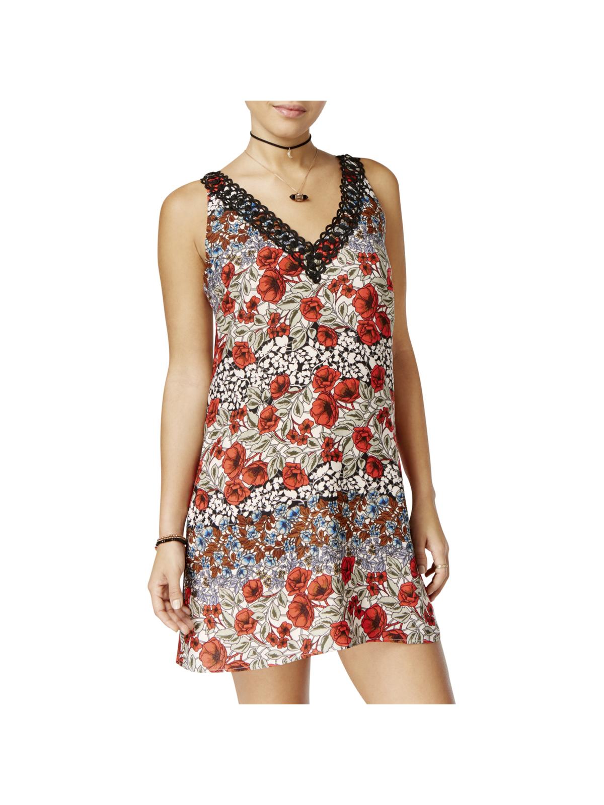 B. Darlin - B. Darlin Womens Juniors Floral Print Sleeveless Party ...