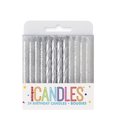 thumbnail image 2 of Unique Industries' Glitter and Silver Spiral Candles, 24 ct, 2 of 2