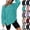 19# Green, variant on Women Waffle Crewneck Sweatshirt Oversized Long Sleeve Pullover Tops, Loose Plain Side Split Casual Fall Shirts Soft Lightweight Lounge Daily Wear Blouses Green S