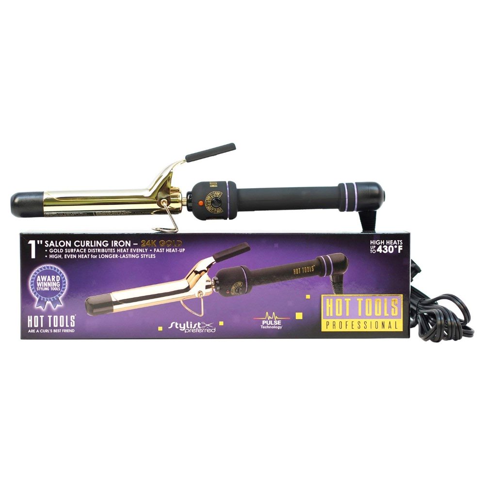 1181 Professional Spring Curling Iron, 1 Inch, Rheostat control dial