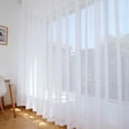 thumbnail image 5 of Solid Translucent Thin Window Screen White Window Screen Modern Minimalist Breathable - 2 Panels 52"*63", 5 of 8