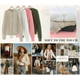 thumbnail image 5 of PRETTYGARDEN Womens Fall Cardigan Sweaters Crewneck Long Sleeve Button Open Front Knit Sweater Women Oversized Cardigans, 5 of 7