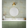 thumbnail image 2 of NextWall  Starburst Geo Peel and Stick Wallpaper Silversmoke & Gold, 2 of 6